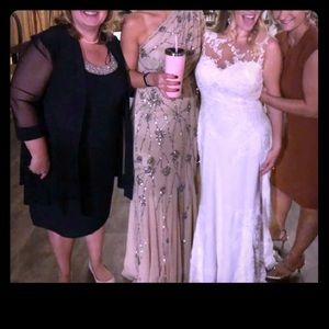 Adrianna Papell One Shoulder Grecian Dress